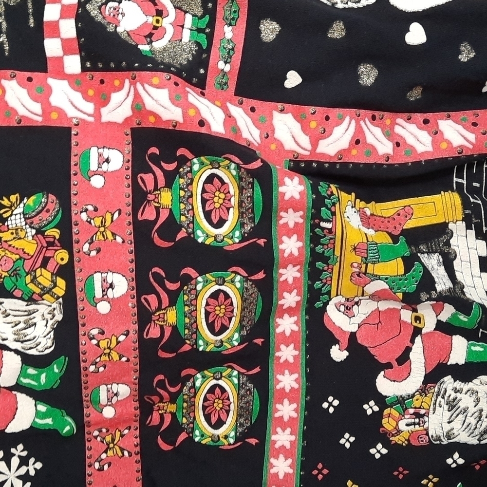 90's Vintage Nut Cracker Santa Sweatshirt - Picture 4 of 5